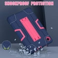 thumbnail image 6 of REQO for TCL TAB 8 LE Case, TCL TAB 8 Case for Kids, Heavy Duty Rugged Full-Body Hybrid Shockproof Drop Protection Cover for TCL Tab 8 LE (Model:9137W) 2023/TCL Tab 8 WiFi (Model:9132X) (5-Navy+Rose), 6 of 7