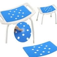 thumbnail image 4 of Universal Non-Slip Shower Stool Cushion with Safety Adhesive, Waterproof EVA Foam Padded Bathtub Aid for Elderly and Disabled, Bathroom Safety Seat Pad,Blue, 4 of 4