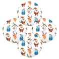 thumbnail image 2 of IAUYY Set of 4 Round Placemats for Dining Tables Heat-Resistant and Wear-Resistant DIY Printing Design Table Placemats，Applicable for Christmas Cute Illustration Style, 2 of 7