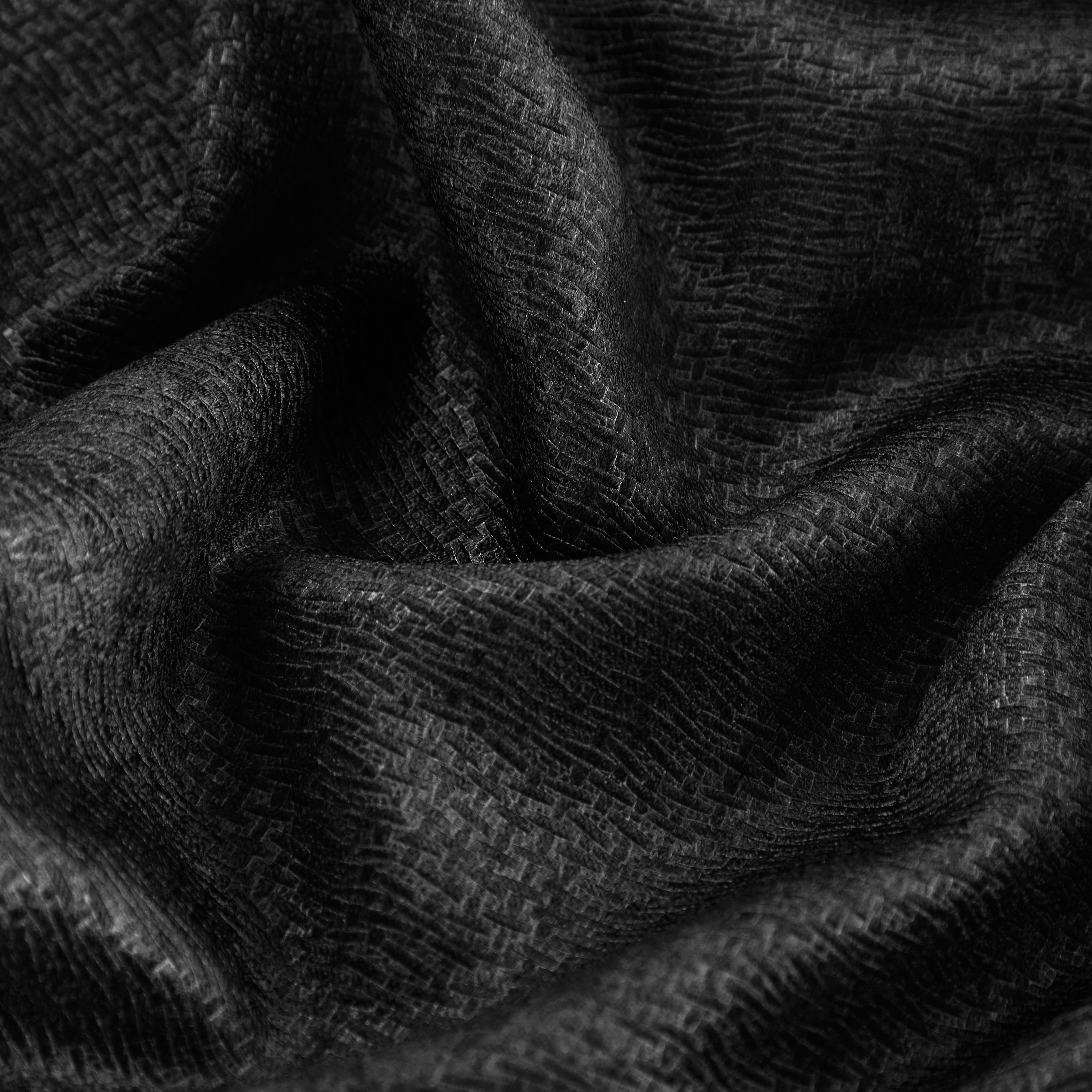 Mainstays 4 of a Kind Blackout Curtain Panels, Set of 4, Black, 28" W x 95" L