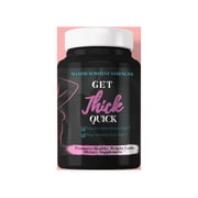 Natural Max Strength Get Thick Quick Weight Gain + Longer Hair Pills - Black Version