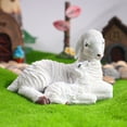 thumbnail image 3 of Ltdhehe Figurines de Moutons Mignonnes Réalistes en Résine d'Agneau Blanc Décoration Jardin Patio Extérieur, 3 of 5
