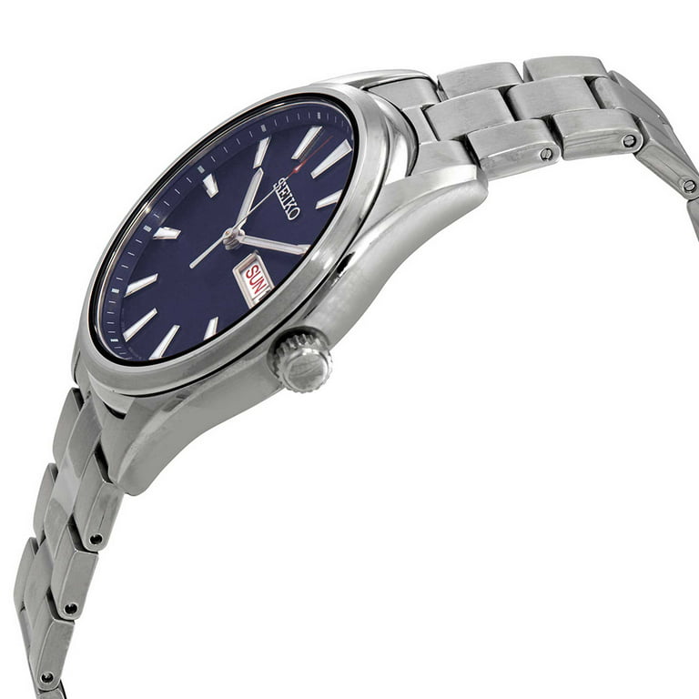 Seiko Quartz Blue Dial Stainless Steel Men's Watch SUR341P1