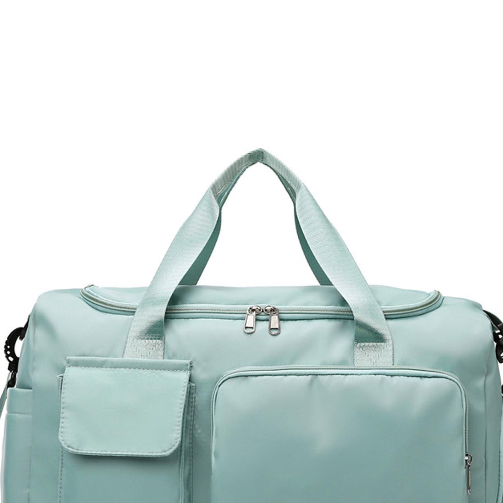 JUYGO Large Foldable Travel Duffel Bag, Sports Tote Gym Bag with Wet Pocket, Carry on Hospital Bags, Shoulder Weekender Overnight Bag for Women and Men
