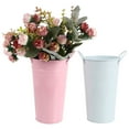 thumbnail image 3 of 2pcs Style Moderne Fleur Godets Maison Décoratif Coloré Récipient de Fleur de Fer, 3 of 7