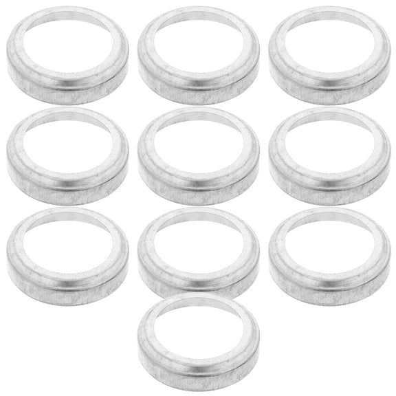 LOLIPPYY 10Pcs Plated Silver Column Wraps for Porch Post Skirt Decorative Post Base