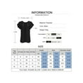 thumbnail image 2 of QELUSQELUS Women T-Shirt Ruffle Short Sleeve Round Neck Back Tie Solid Leisure Top, 2 of 5
