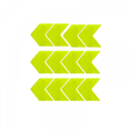 thumbnail image 1 of Arrow Reflective Stickers for Car,12PCS Safety Warning Stripe Adhesive Decals, Night Visibility Reflective Decoration, 1 of 4