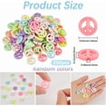thumbnail image 2 of 250Pcs Opaque Acrylic Beads Peace Sign Mixed Color 16x3mm Hole: 2mm, 2 of 5