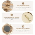 thumbnail image 7 of BESTOYARD Hand Woven Rattan Mirror Khaki Minimalist Wall Decor for Home 1Pc, 7 of 7