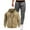Khaki, variant on Men's Fleece Lined 2PC Sweatsuits Long Sleeve Zip Up Hoodie Jacket Elastic Waist Cuffed Joggers Loungewear Set with Pockets Khaki XL