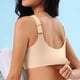 thumbnail image 4 of Sujetador deportivo sin aros ajustable color nude para mujer - Sin aros de acero, tallas grandes, 4 of 7