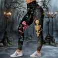 thumbnail image 4 of adviicd Womens Halloween Soft Comfy Leggings Printed Stretchy Leggings Yoga Pants (Grey, XXL), 4 of 7