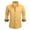 Yellow, variant on yillto Dress Shirts for Men Fashion Business Long Sleeve Button down Shirt Slim Fitting Solid Color Tops