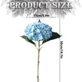 thumbnail image 3 of Hydrangea Artificial Flowers, Large Single Headed 20" Faux Hydrangea Flower with Stems, Full Latex Real Touch Hydrangea Flowers for Office Home Party Wedding Decor, 3 of 8