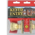 thumbnail image 4 of Guard Security 1990 Keyed Entry Door Lockset With Keys Tubular Tulip Design Standard Fit Safety Security Polished Brass Finish , 6-Pack, 4 of 6