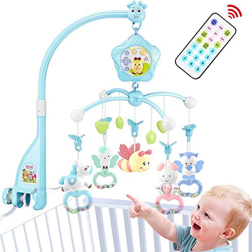 caterbee Baby Crib Mobile for Pack and Play, Crib mobiles for boy with