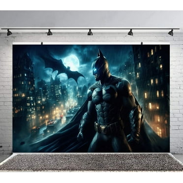 batman Backdrop Banner Party Supplies Poster Movie Theme Background for Photography Kids Birthday Decorations