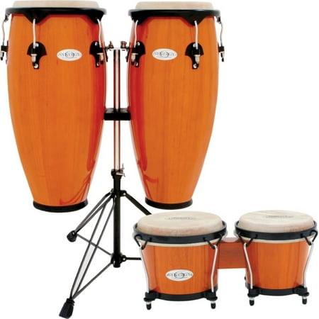 Toca Synergy Conga Set with Stand and Bongos Amber