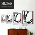 thumbnail image 4 of Onyx Ribbon II in Red Solid Wood 11 x 14 Framed Print, 4 of 6