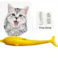 thumbnail image 2 of Big Clearance! Cat Fish Shape Toothbrush Toy With Catnip Pet Eco-Friendly Silicone Molar Stick Teeth Cleaning Toy For Cats, 2 of 6