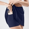 thumbnail image 2 of Sngxgn Women's Short Yoga High Waist Workout Running Sports Shorts(Dark Blue,XXL), 2 of 5