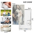 thumbnail image 3 of Cotton Towel Two-Piece 16x28 Inch One Sizex2 Face Towel Set Towel Set Cotton Hand Bath Towel Bathroom Beach Cute Watercolor Cat, 3 of 8