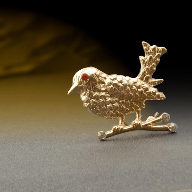 Joyería de Broche Cristal Animal del Vintage Pájaro Hombres Mujeres Fernando broche