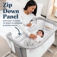thumbnail image 5 of Baby Delight Bedside Me Dreamer Bassinet & Bedside Sleeper for Infants, Pebble Grey, 5 of 14