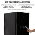 thumbnail image 3 of Koolatron 18 Bottle Dual Zone Wine Cooler Freestanding Wine Fridge Black, 3 of 8