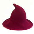 thumbnail image 1 of Sombrero de bruja moderno hecho de lana de oveja de alta calidad Sombrero de bruja para fiesta de Halloween para jóvenes tibetanos, 1 of 5