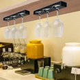 thumbnail image 5 of Wine Glass Holder, Wine Glass Rack 2 Pack, No Drilling Wine Glass Holder Under Cabinet, Hanging Stem, 5 of 5