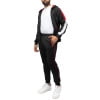 thumbnail image 4 of Cultura Men's Sweatsuit w/ Zipper Pockets, Zip Up Hoodie Track Suit for Running Jogging Sports Casual, Black/Red/White, Medium, 4 of 5