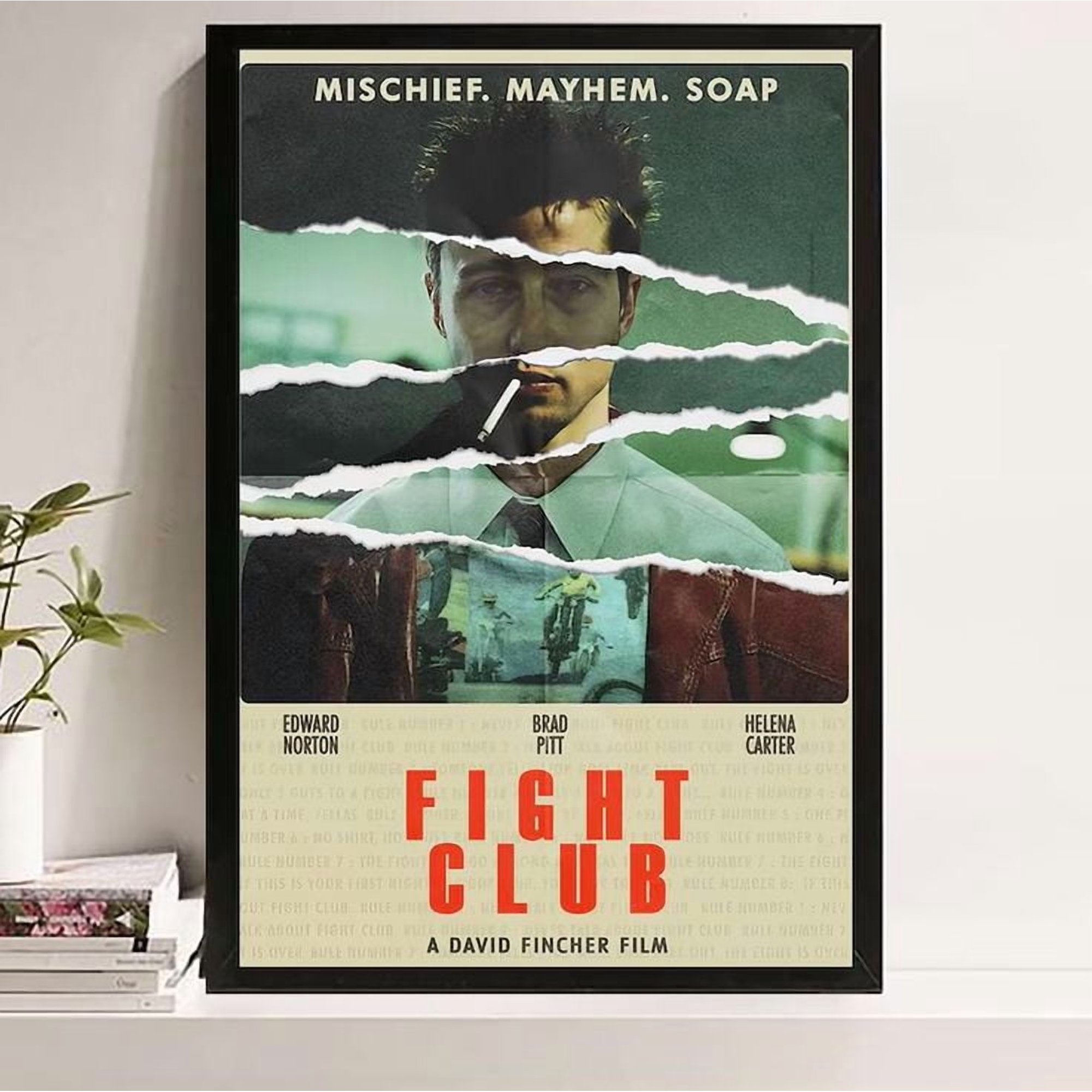 Movie Poster- Fight Club 1999 Poster, Fan Gift, One Sheet Wall Size 24''x36''