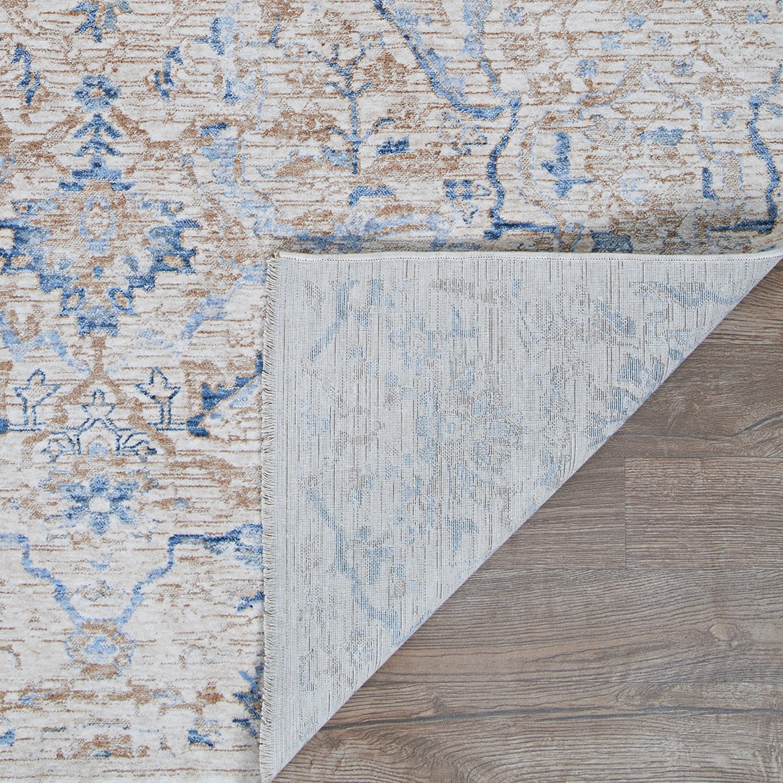 Couristan Couture Ballerine Area Rug, 2'2" x 8'11" Runner, Burnished Gold-Denim