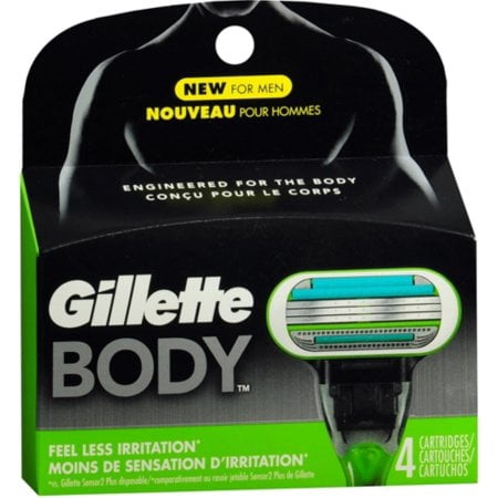 Gillette Body Razor for Men, 4 Count