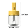 thumbnail image 3 of Oleegame 2PC Spice Dispenser Mini Seasoning Jar Jars With Label Combination Seasoning Box Set Household Retractable Glass Seasoning Jar Salting Shaker Sealed Wet Proof Seasoning Box Glass Jars Wi, 3 of 9