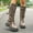 Coffee, variant on Viluyesy Womens Knee High Boots, Wide Calf Multi-Buckle Low Heels Fashion Tall Moto Boots Coffee US5.5