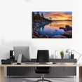 thumbnail image 4 of HFDF Stunng Lake Tahoe,Shore Colorful Sunset,Cool Wall Art Canvas Wall Art For Livg Room Decor Aesthetic Vtage Posters & Prts Over Bed Wall Decor Prts For Wall,es, 10x8inch Unframed, 4 of 5