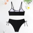 thumbnail image 5 of HAYIMI Child Swimwear Girls Swimsuits Bikini Patchwork O-Neck With Adjustable Shoulder Strap Girls Bathing Breathable Summer Kids Beach Bathing Suit, 5 of 6