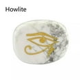 thumbnail image 1 of SNNROO Natural Pocket Stone Engraved ”Eye of Horus” Inspirational Positive Word-Spotted Stone, 1 of 6
