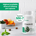 thumbnail image 2 of Vitamin K2 120mcg | Supplement with Premium MK-7 | Non-GMO Formula with Maximum Absorption | Made in Canada, 2 of 2