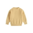 thumbnail image 3 of Kmbangi Children's Sweater+Infant's Solid Pullover Striped Pit Bar Long Sleeve Top, 3 of 8