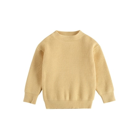 

Ma&Baby 0-6Y Toddler Kids Baby Girl Boy Sweate Children s Loose Fit Long Sleeve Knitted Jumpers Pullover Tops