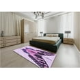 thumbnail image 5 of Ahgly Company Machine Washable Indoor Rectangle Transitional Blossom Pink Area Rugs, 6' x 9', 5 of 7