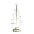 thumbnail image 2 of Christmas Tree Light Night Light Wrought Tree Decorative Table Lamp Iron for Bedroom Living Room Decor Silver M, 2 of 7