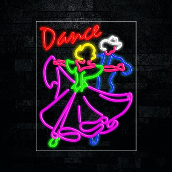 Dance-LED Neon Sign 22"L x 28"H #30462