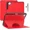 Red, variant on Case For iPad Air 13 inch M4 2026 M3 2025 M2 2024 A3268 A3269 A3271 A2898 A2899 A2900, Smart Magnetic Auto Sleep Shockproof Cover with Multi-Angles Stand, Pen Holder, Card Slot