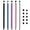Rubber tips (color2) 5pack, variant on Stylus for Touch Screens, 5-Packs Capacitive Stylus Pen for iPad iPhone Android Phone Chromebook Tablet PC High Sensitivity & Precision Dual Rubber Fine Point Tips Stylist Pens