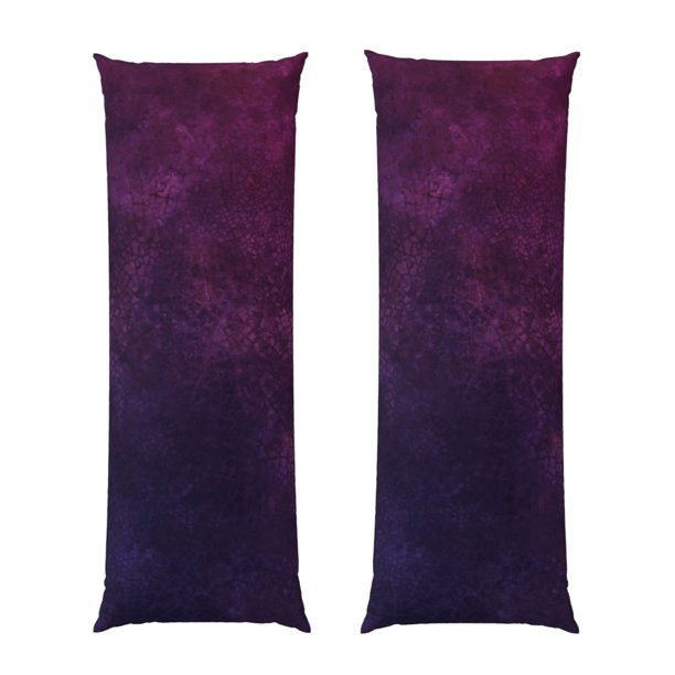 Fotbe Black Dark Blue Purple Funda para Almohada Corporal con Diseño, Funda de Microfibra Ultrasuave de 20x54 Pulgadas, Ropa de Cama Elegante
